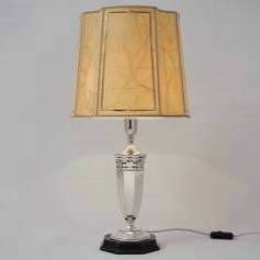 Art deco lamp Roberts & Belk, silver plated, 1920`s ca, English